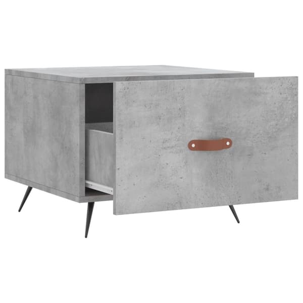 vidaXL Salongbord 2 stk betonggrå 50x50x40 cm konstruert tre