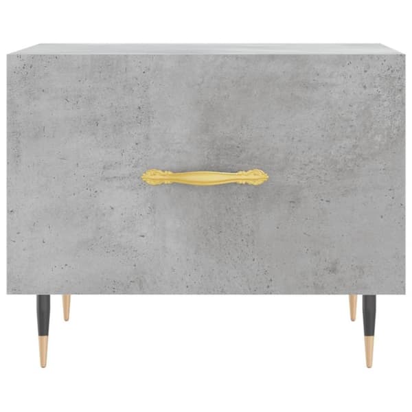 vidaXL Soffbord 2 st betonggrå 50x50x40 cm konstruerat trä