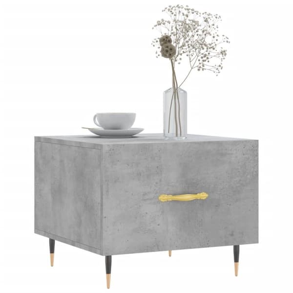 vidaXL Sohvapöydät 2 kpl betoninharmaa 50x50x40 cm tekninen puu