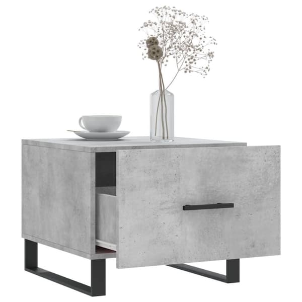 vidaXL sofaborde 2 stk. 50x50x40 cm konstrueret træ betongrå