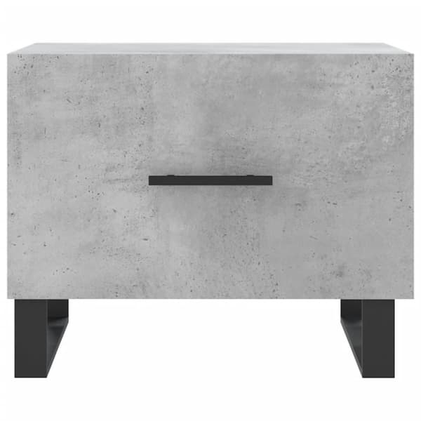 vidaXL sofaborde 2 stk. 50x50x40 cm konstrueret træ betongrå