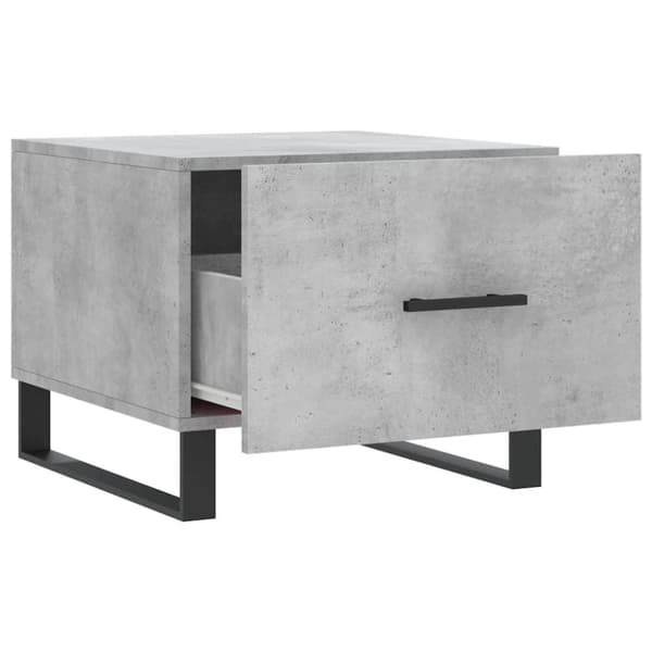vidaXL sofaborde 2 stk. 50x50x40 cm konstrueret træ betongrå
