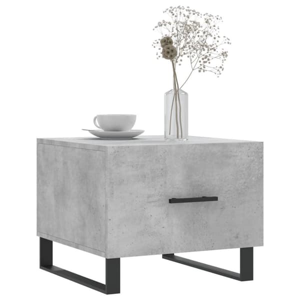 vidaXL sofaborde 2 stk. 50x50x40 cm konstrueret træ betongrå