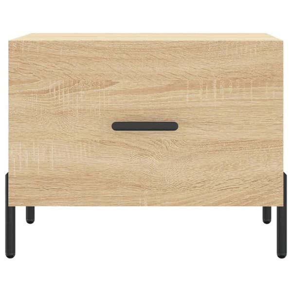 vidaXL Salongbord 2 stk sonoma eik 50x50x40 cm konstruert tre