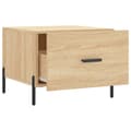 Miniatyrbilde 6 av 11: vidaXL Salongbord 2 stk sonoma eik 50x50x40 cm konstruert tre