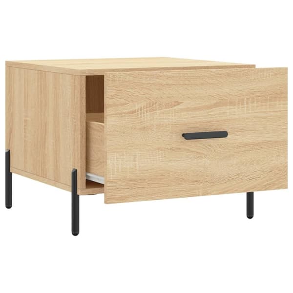 vidaXL Salongbord 2 stk sonoma eik 50x50x40 cm konstruert tre