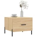 Miniatyrbilde 2 av 11: vidaXL Salongbord 2 stk sonoma eik 50x50x40 cm konstruert tre