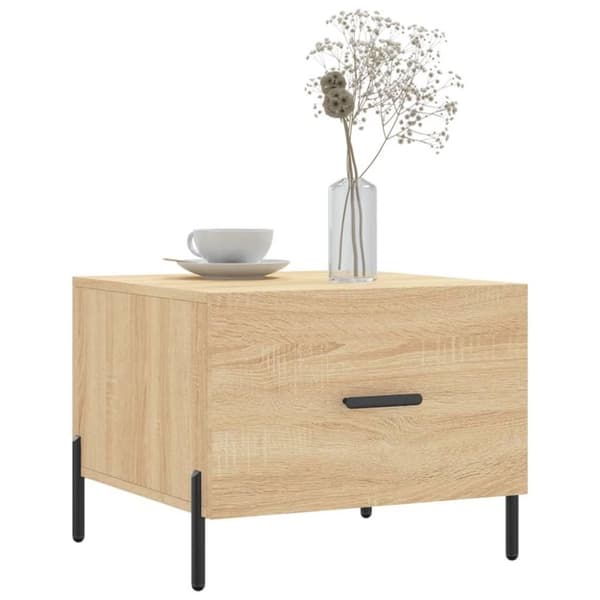 vidaXL Salongbord 2 stk sonoma eik 50x50x40 cm konstruert tre