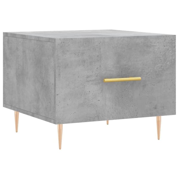 vidaXL sofaborde 2 stk. 50x50x40 cm konstrueret træ betongrå