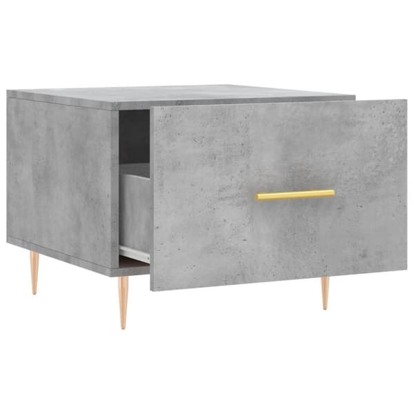 vidaXL sofaborde 2 stk. 50x50x40 cm konstrueret træ betongrå