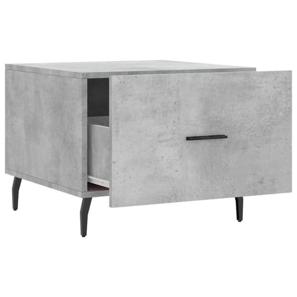 vidaXL Salongbord 2 stk betonggrå 50x50x40 cm konstruert tre