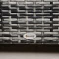 Miniatyrbillede 5 af 7: Rootz Have Sidebord - PE Rattan Have Sofabord - Med glasbordplade - Grå - 85cm x 50cm x 39cm