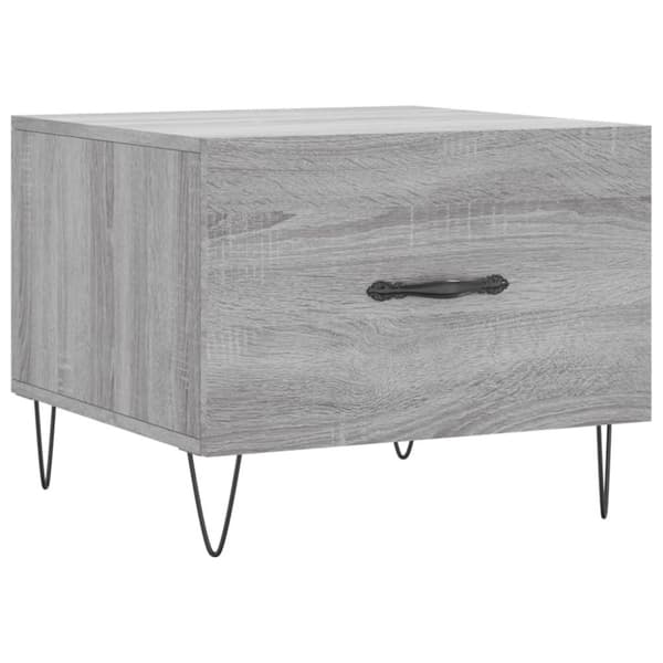 vidaXL Salongbord 2 stk grå sonoma 50x50x40 cm konstruert tre