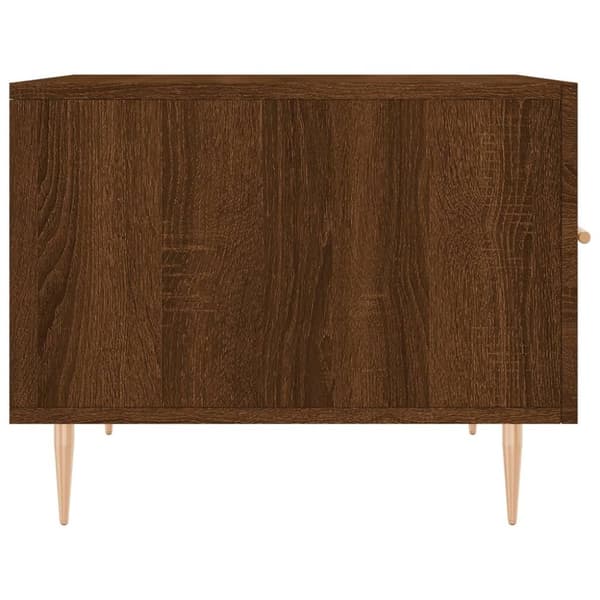 vidaXL Soffbord 2 st brun ek 50x50x40 cm konstruerat trä