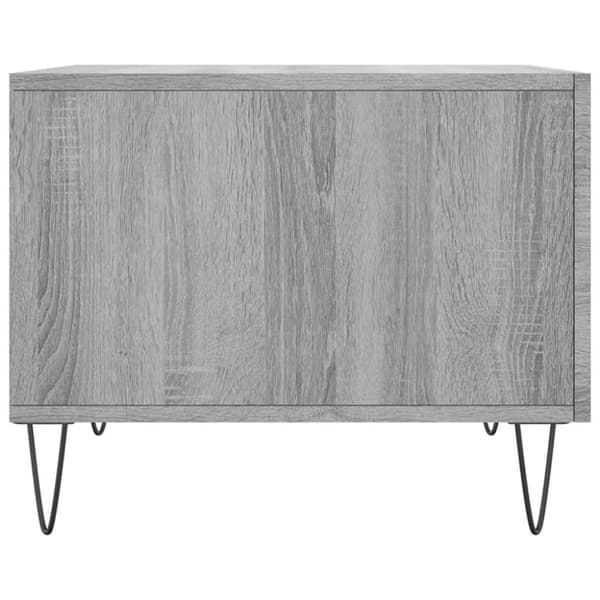 vidaXL sofaborde 2 stk. 50x50x40 cm konstrueret træ grå sonoma-eg