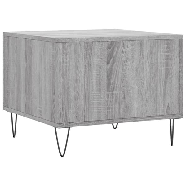 vidaXL sofaborde 2 stk. 50x50x40 cm konstrueret træ grå sonoma-eg
