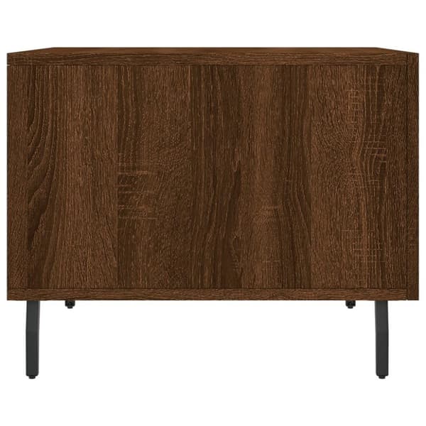 vidaXL sofaborde 2 stk. 50x50x40 cm konstrueret træ brun egetræsfarve