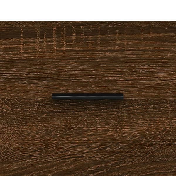 vidaXL sofaborde 2 stk. 50x50x40 cm konstrueret træ brun egetræsfarve