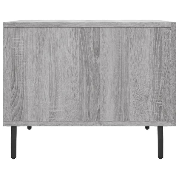 vidaXL sofaborde 2 stk. 50x50x40 cm konstrueret træ grå sonoma-eg