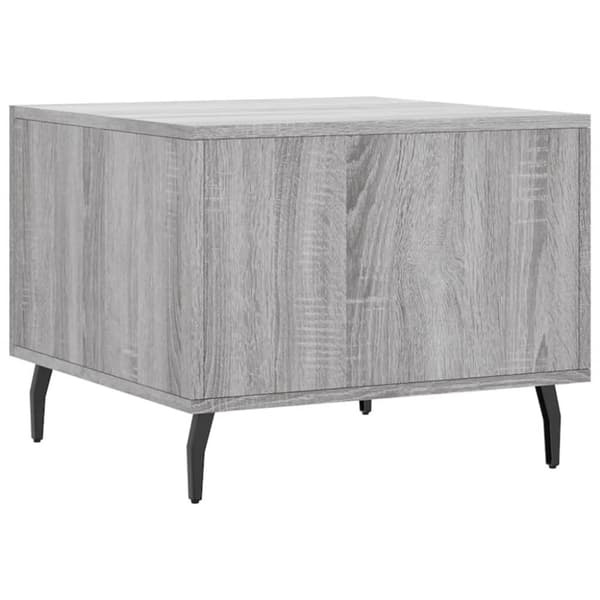 vidaXL sofaborde 2 stk. 50x50x40 cm konstrueret træ grå sonoma-eg