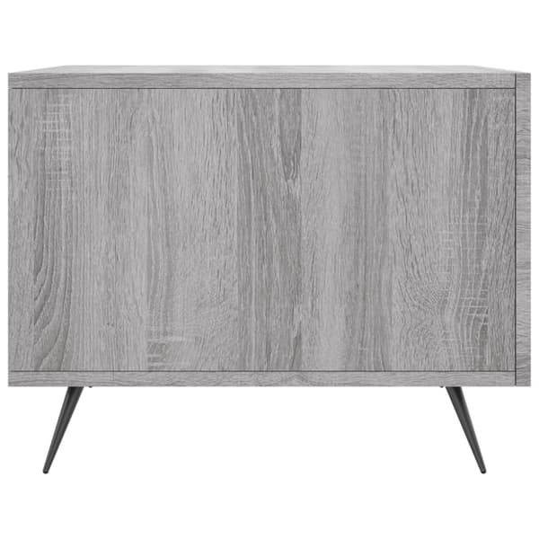 vidaXL sofaborde 2 stk. 50x50x40 cm konstrueret træ grå sonoma-eg