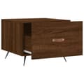 Miniatyrbillede 6 af 11: vidaXL sofaborde 2 stk. 50x50x40 cm konstrueret træ brun egetræsfarve