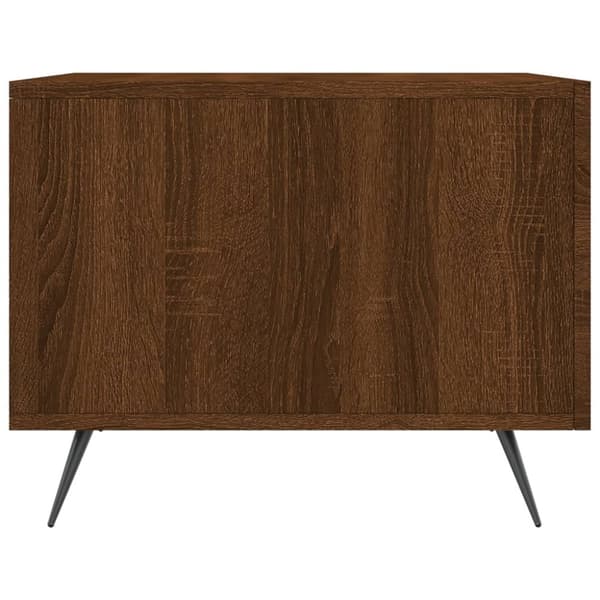 vidaXL sofaborde 2 stk. 50x50x40 cm konstrueret træ brun egetræsfarve