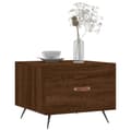Miniatyrbillede 2 af 11: vidaXL sofaborde 2 stk. 50x50x40 cm konstrueret træ brun egetræsfarve