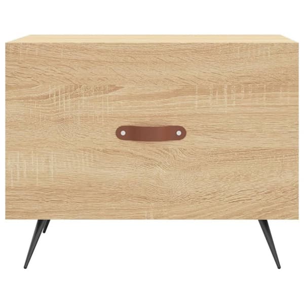 vidaXL Salongbord 2 stk sonoma eik 50x50x40 cm konstruert tre