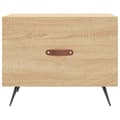 Miniatyrbillede 5 af 11: vidaXL sofaborde 2 stk. 50x50x40 cm konstrueret træ sonoma-eg