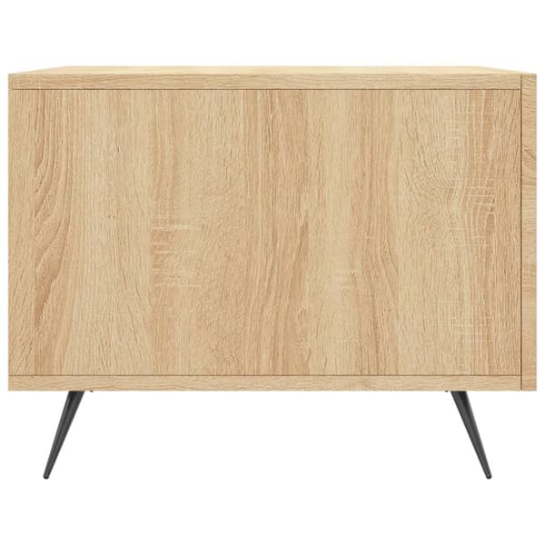 vidaXL sofaborde 2 stk. 50x50x40 cm konstrueret træ sonoma-eg