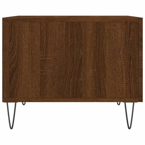 vidaXL Soffbord 2 st brun ek 50x50x40 cm konstruerat trä