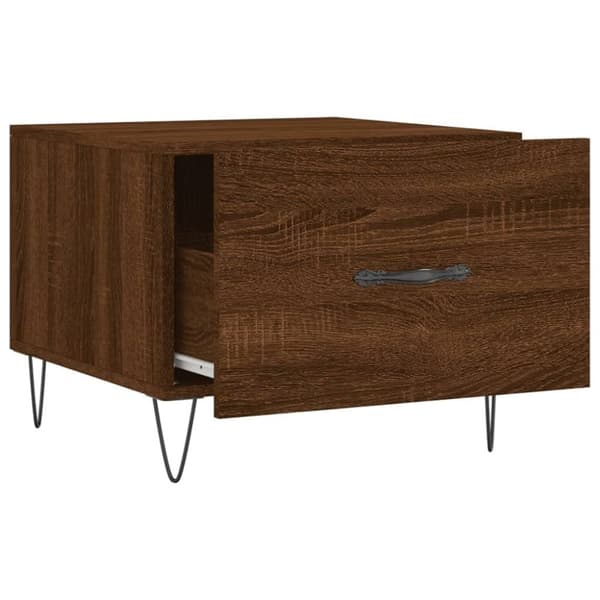 vidaXL Sohvapöydät 2 kpl ruskea tammi 50x50x40 cm tekninen puu