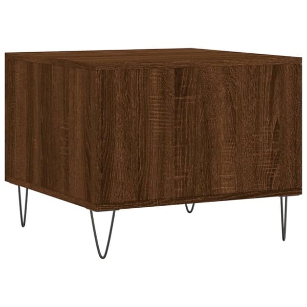vidaXL Sohvapöydät 2 kpl ruskea tammi 50x50x40 cm tekninen puu