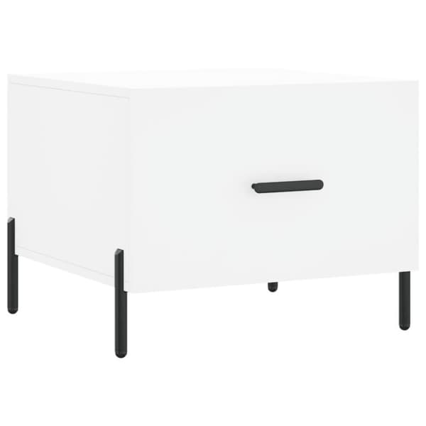 vidaXL sofaborde 2 stk. 50x50x40 cm konstrueret træ hvid