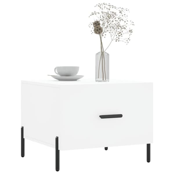 vidaXL sofaborde 2 stk. 50x50x40 cm konstrueret træ hvid