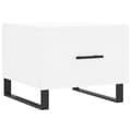 Miniatyrbilde 4 av 11: vidaXL Salongbord 2 stk hvit 50x50x40 cm konstruert tre