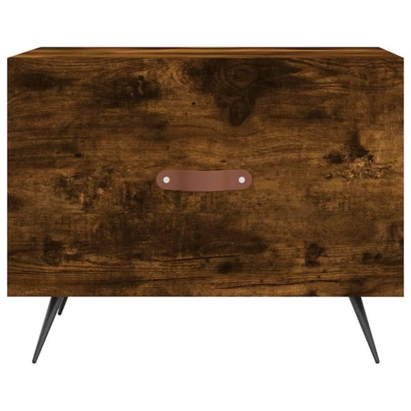 vidaXL Salongbord 2 stk røkt eik 50x50x40 cm konstruert tre