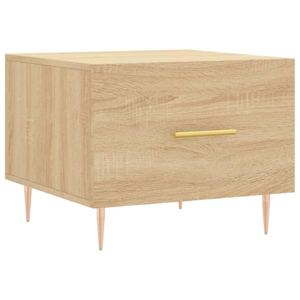 vidaXL Salongbord 2 stk sonoma eik 50x50x40 cm konstruert tre