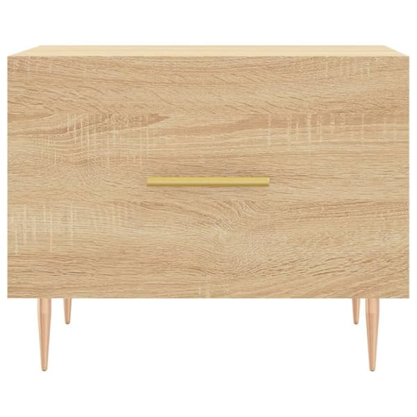 vidaXL Salongbord 2 stk sonoma eik 50x50x40 cm konstruert tre