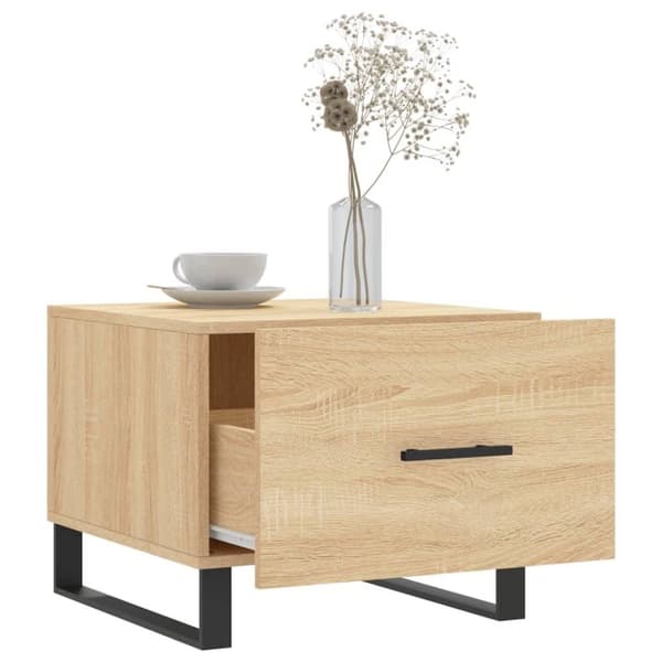 vidaXL Salongbord 2 stk sonoma eik 50x50x40 cm konstruert tre