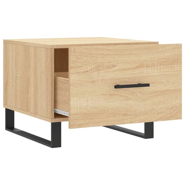 vidaXL Salongbord 2 stk sonoma eik 50x50x40 cm konstruert tre