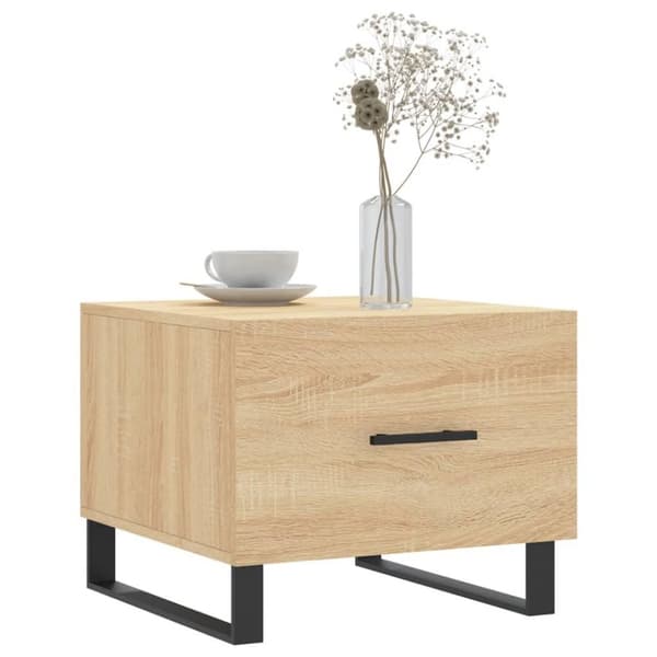 vidaXL Salongbord 2 stk sonoma eik 50x50x40 cm konstruert tre