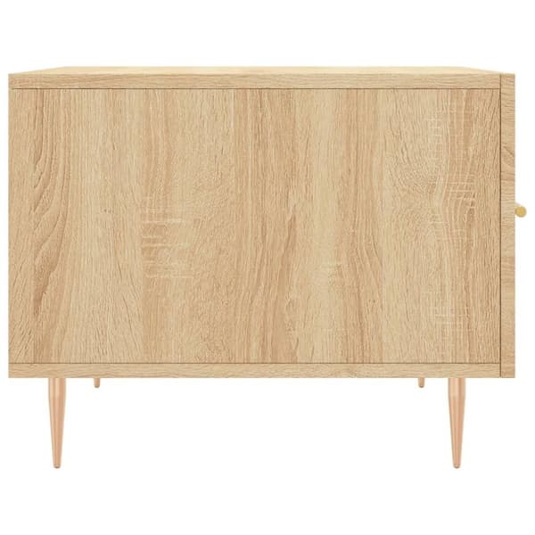 vidaXL sofaborde 2 stk. 50x50x40 cm konstrueret træ sonoma-eg