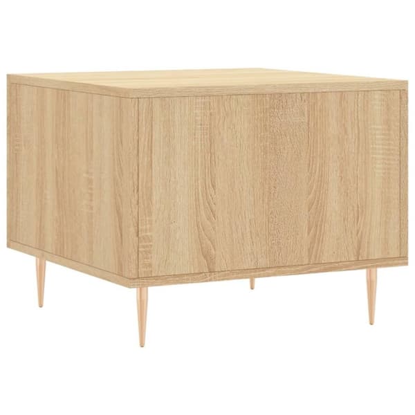vidaXL sofaborde 2 stk. 50x50x40 cm konstrueret træ sonoma-eg