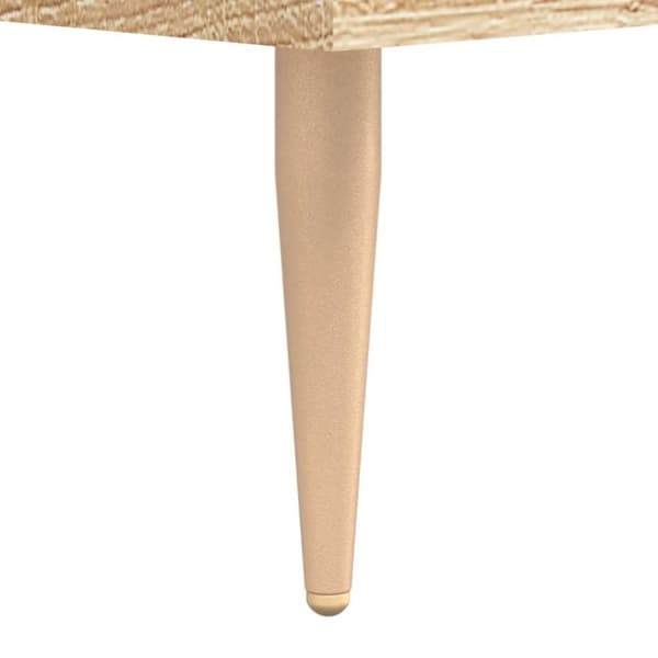 vidaXL sofaborde 2 stk. 50x50x40 cm konstrueret træ sonoma-eg