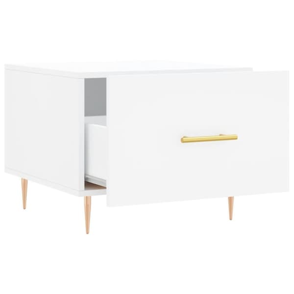 vidaXL sofaborde 2 stk. 50x50x40 cm konstrueret træ hvid