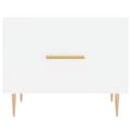 Miniatyrbilde 5 av 11: vidaXL Salongbord 2 stk hvit 50x50x40 cm konstruert tre