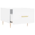 Miniatyrbilde 6 av 11: vidaXL Salongbord 2 stk hvit 50x50x40 cm konstruert tre