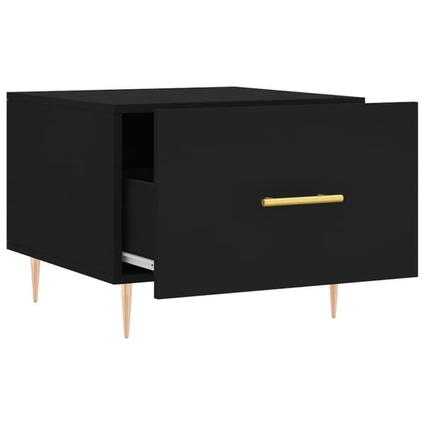 vidaXL sofaborde 2 stk. 50x50x40 cm konstrueret træ sort